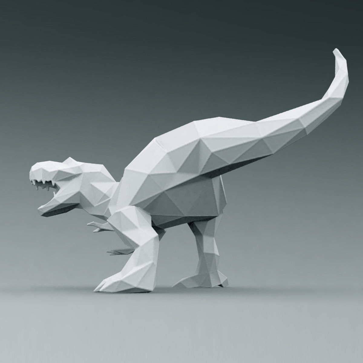3D PRINTED MODEL T-REX-ABSTRACT-DESIGN-POSE 3D print model_3