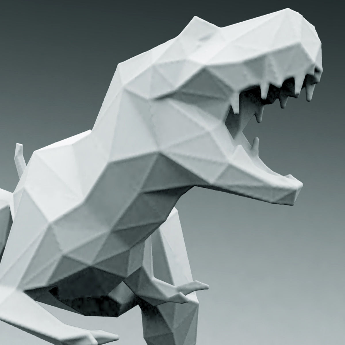 3D PRINTED MODEL T-REX-ABSTRACT-DESIGN 3D print model_4