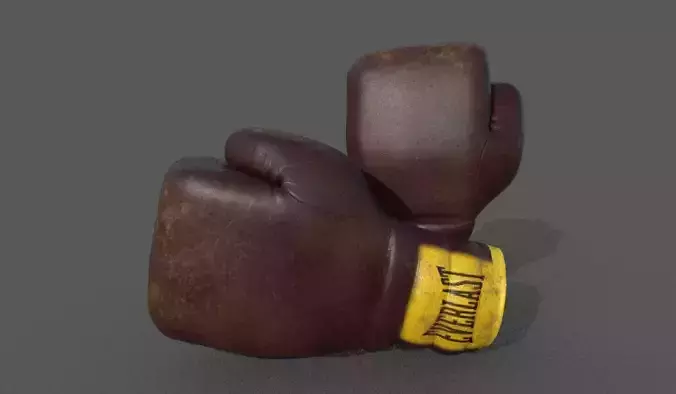 boxing gloves clasic 3D model