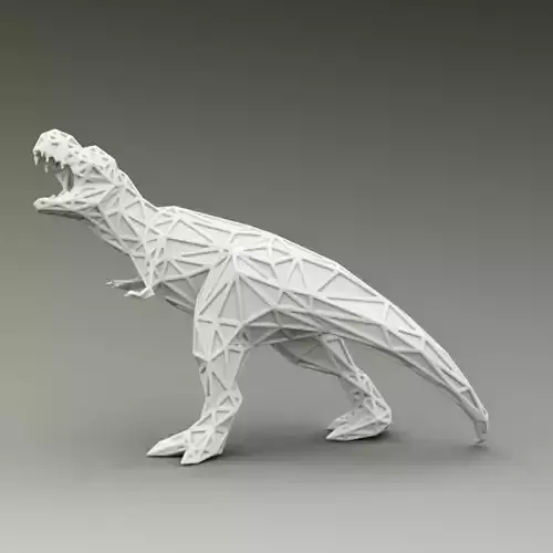 3D PRINTED MODEL T-REX-Prominent-triangulate-design 3D print model