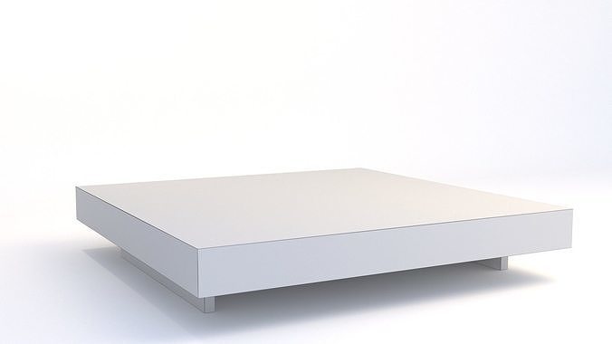 Restoration Hardware Aspen French Oak Metal Rail Coffee Table 3D model 2