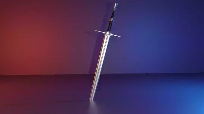 Sword lowpoly Low-poly 3D model