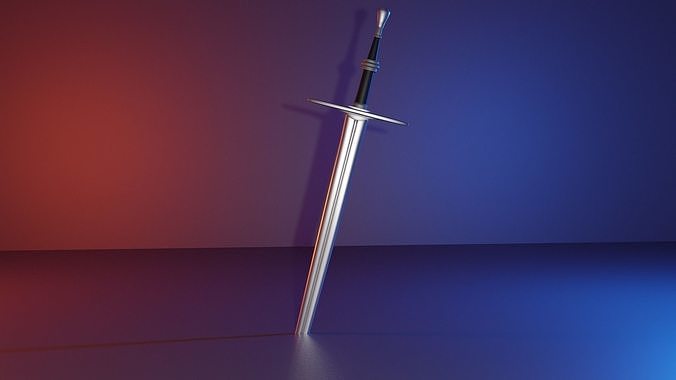 Sword lowpoly Low-poly 3D model