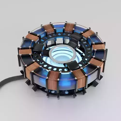 Iron Man Arc Reactor  Low-poly 3D model