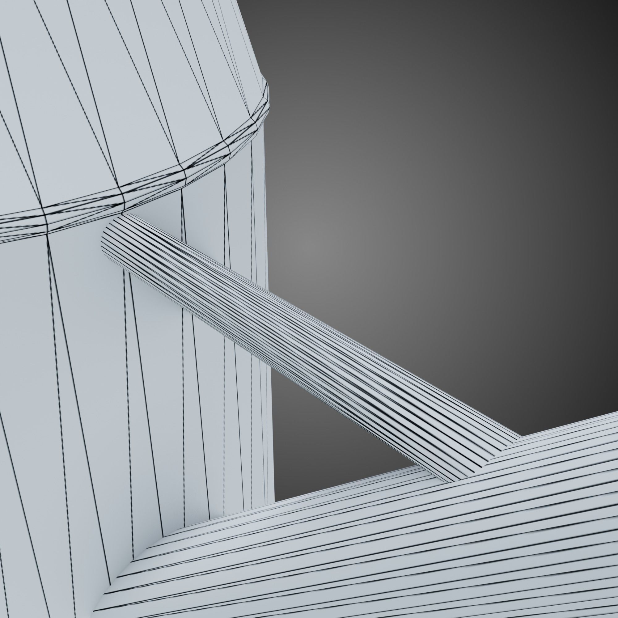 Watering Can Vintage Low-poly 3D model_19