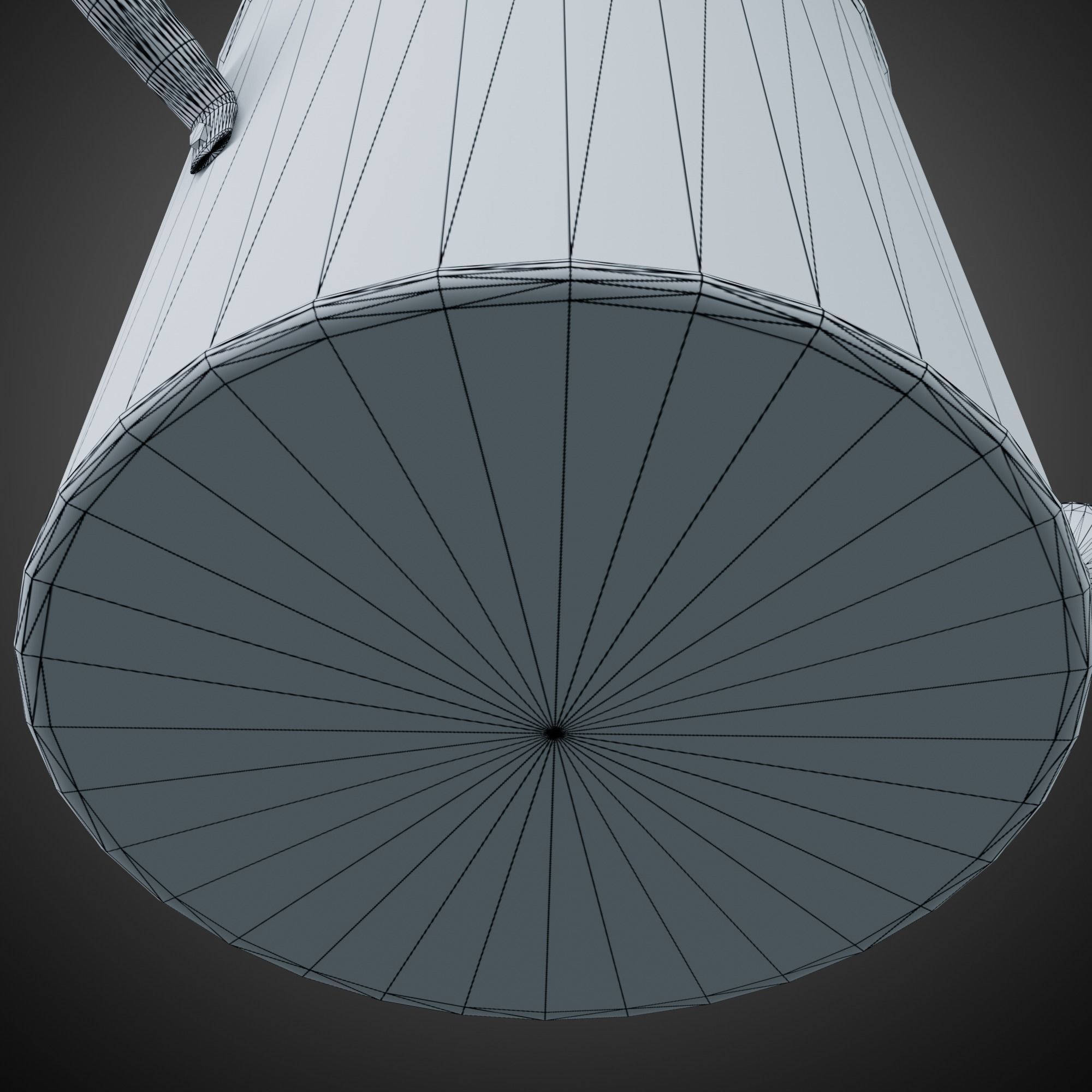 Watering Can Vintage Low-poly 3D model_20