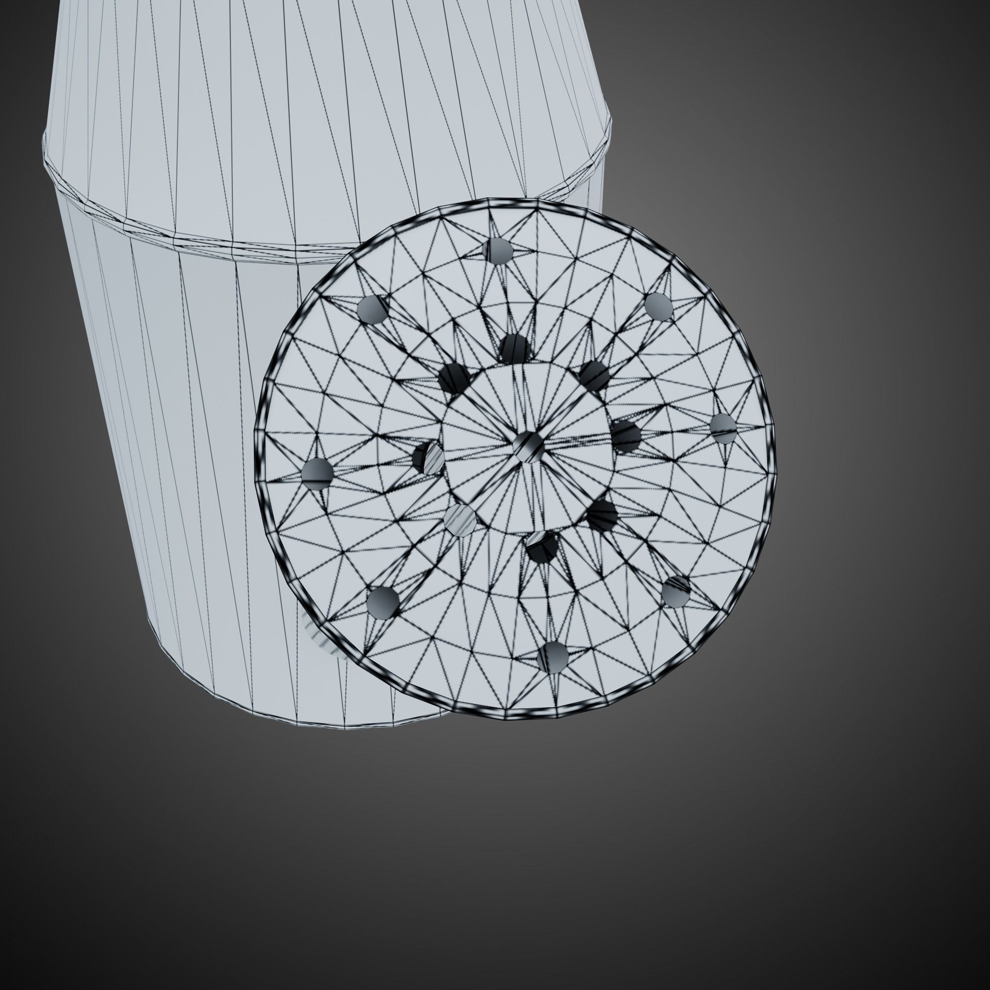 Watering Can Vintage Low-poly 3D model_21