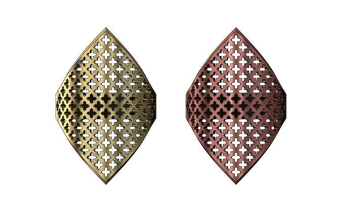 Moroccan moucharabieh motif ring  3D print model
