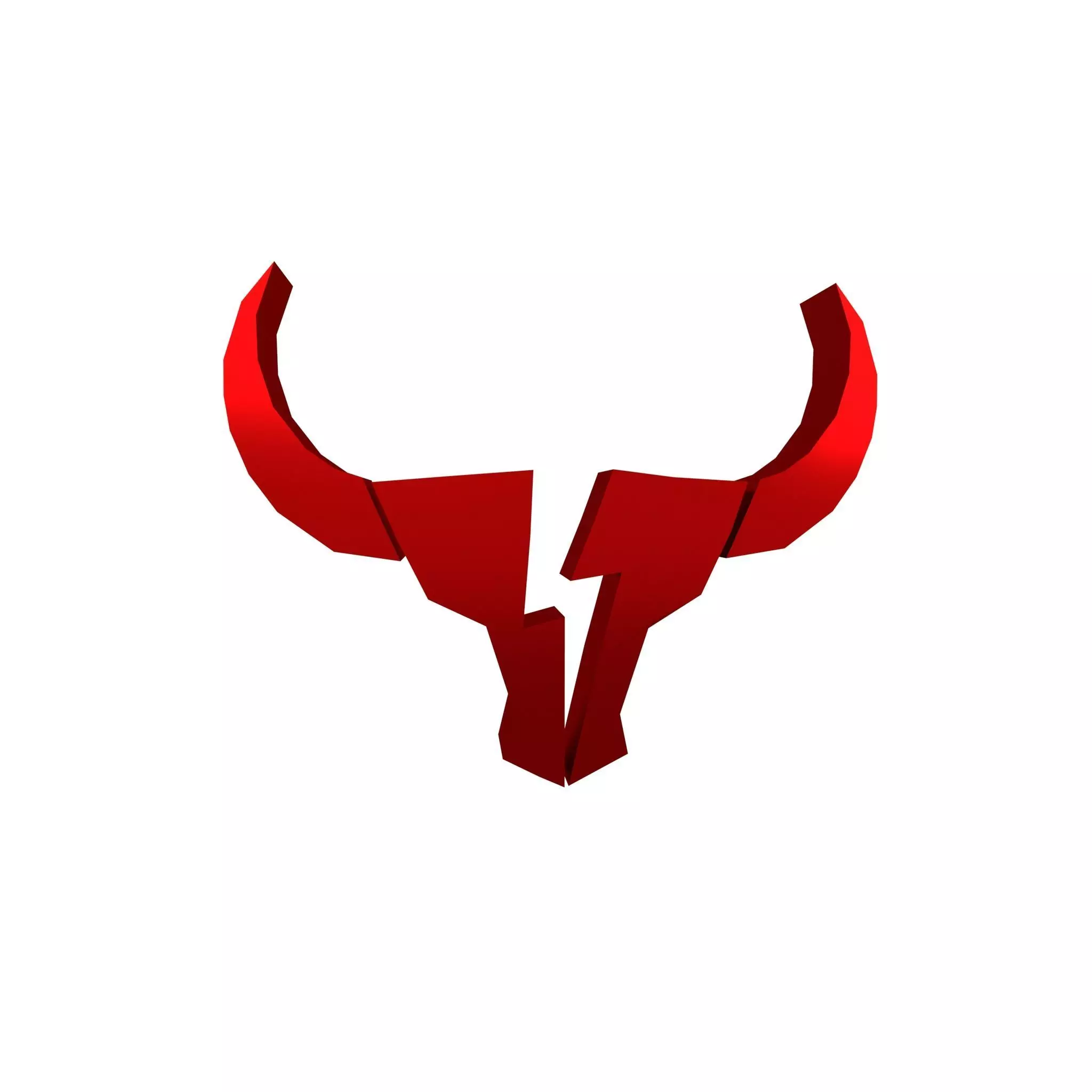 Bull Emblem v1 004 Low-poly 3D model_0