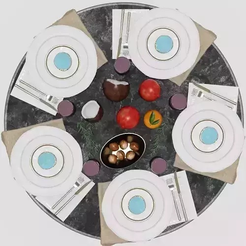 Table setting 3 3D model