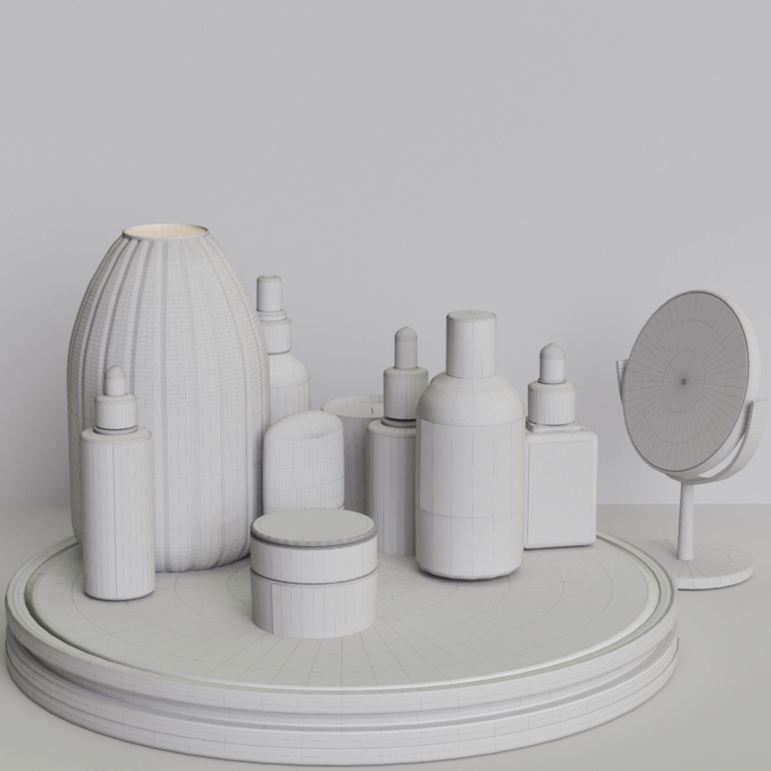 Makeup kit 3D model_1