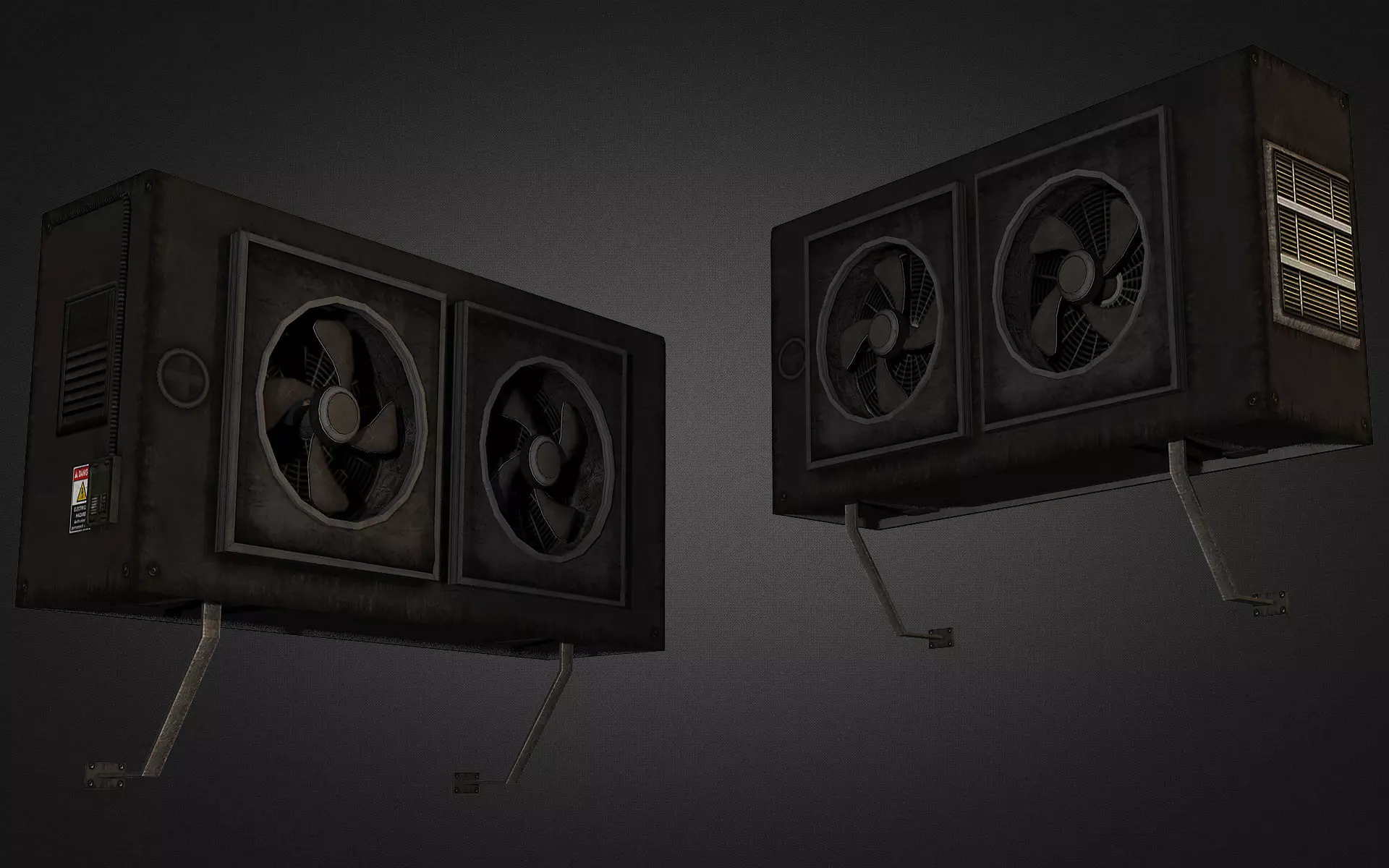 Air condition Unit 01 Low-poly 3D model