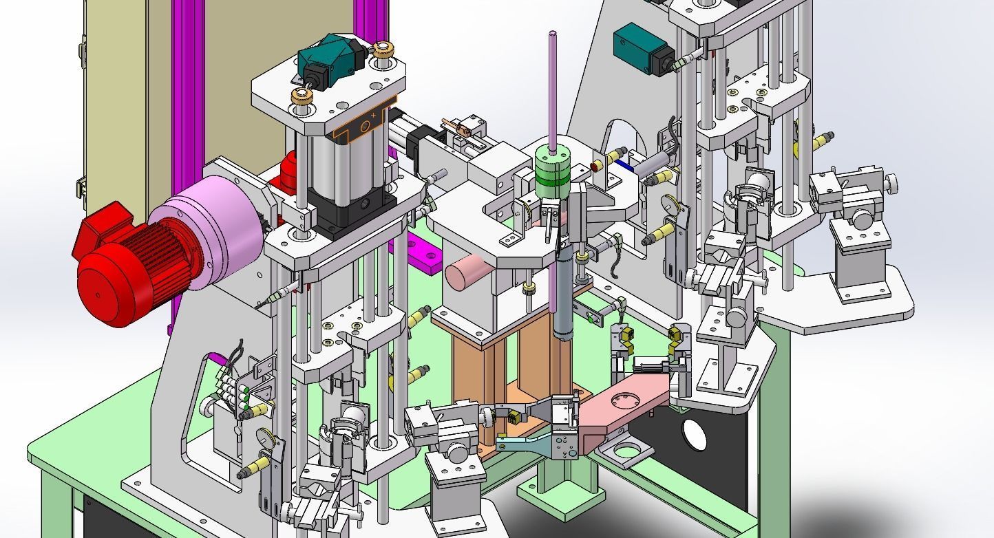 Motor rotor welding and inspection equipment 3D model_2