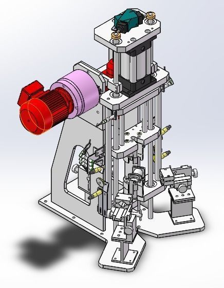 Motor rotor welding and inspection equipment 3D model_6