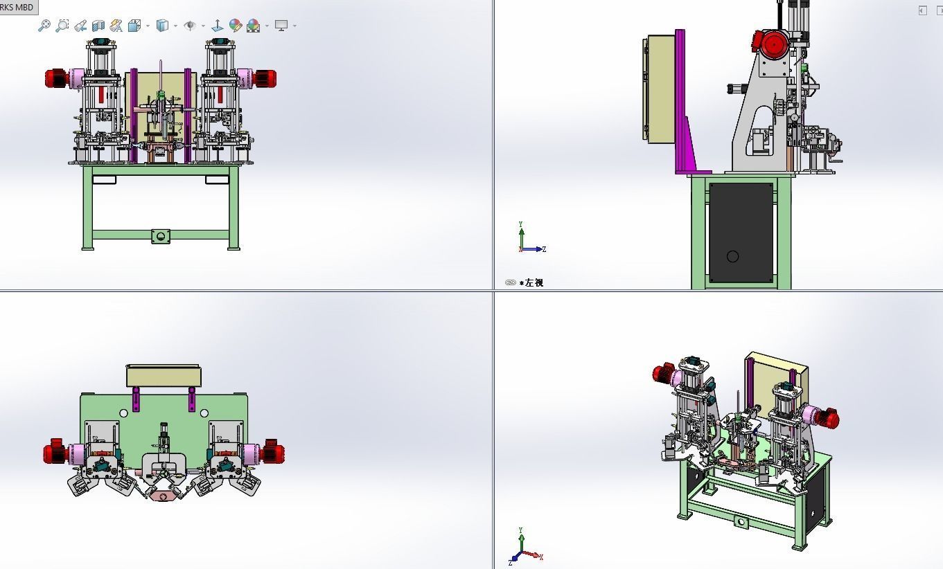Motor rotor welding and inspection equipment 3D model_4