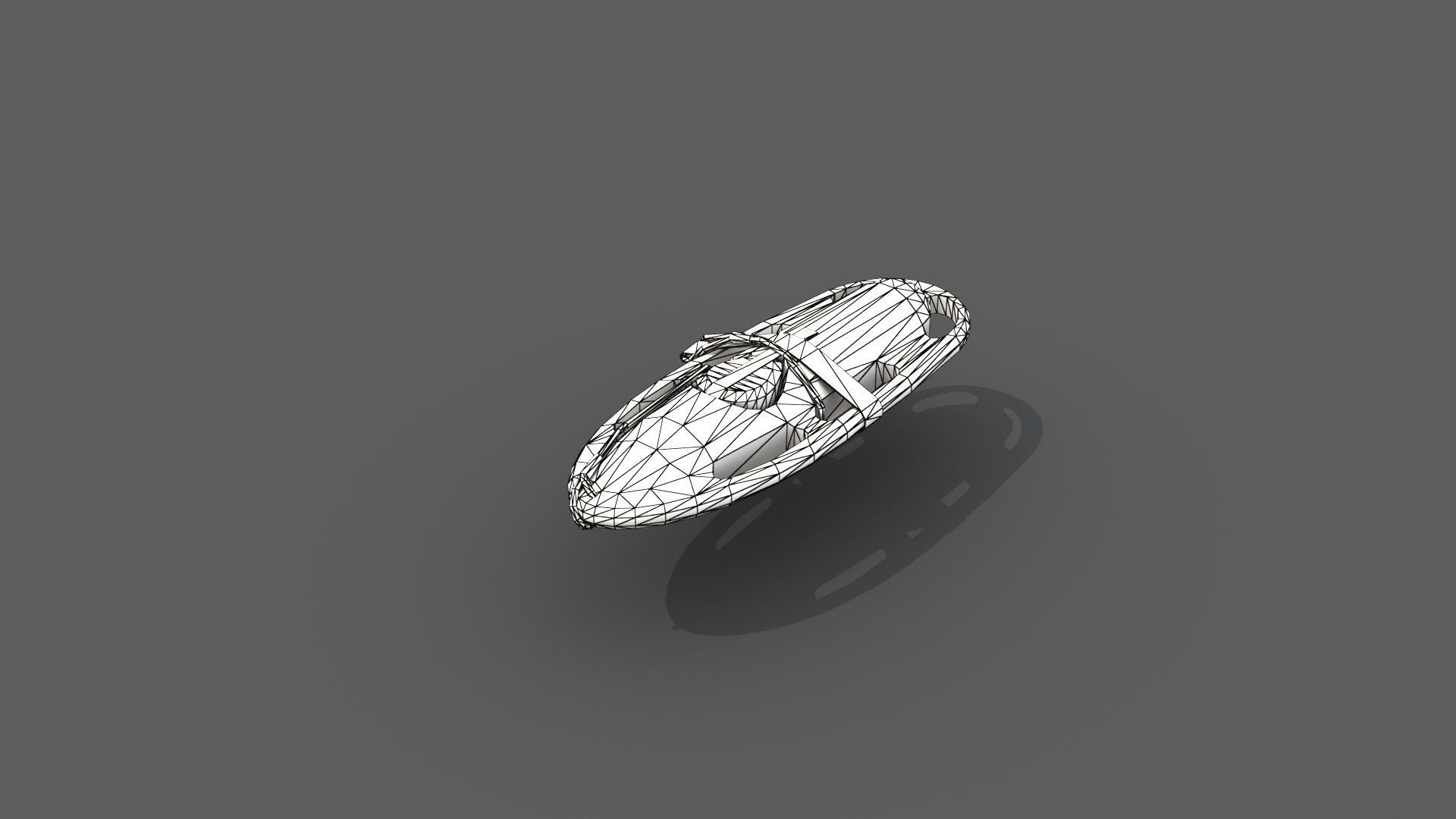 Lifeguard Rescue Buoy Low-poly 3D model_6