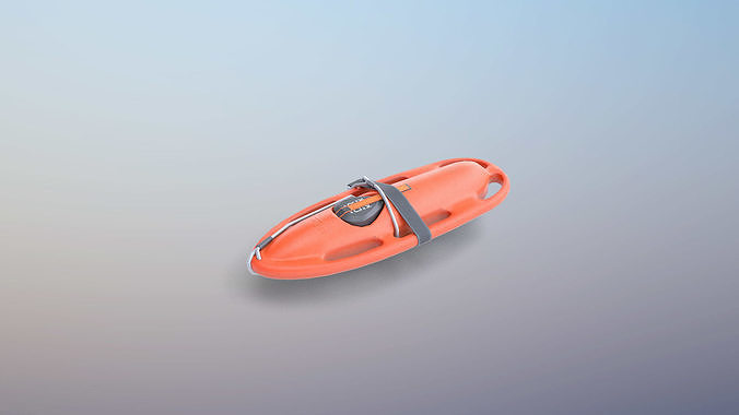Lifeguard Rescue Buoy Low-poly 3D model