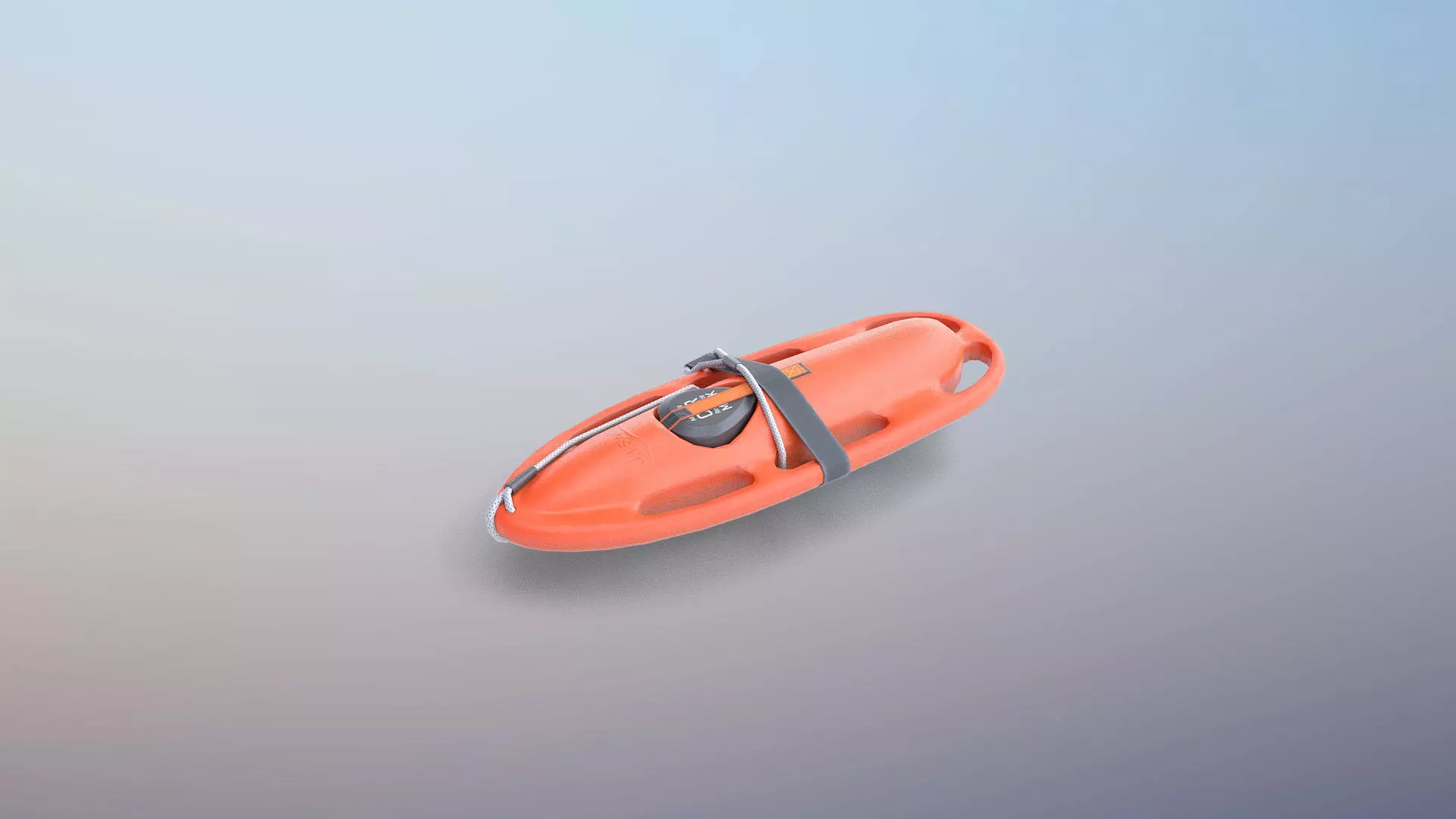 Lifeguard Rescue Buoy Low-poly 3D model_0