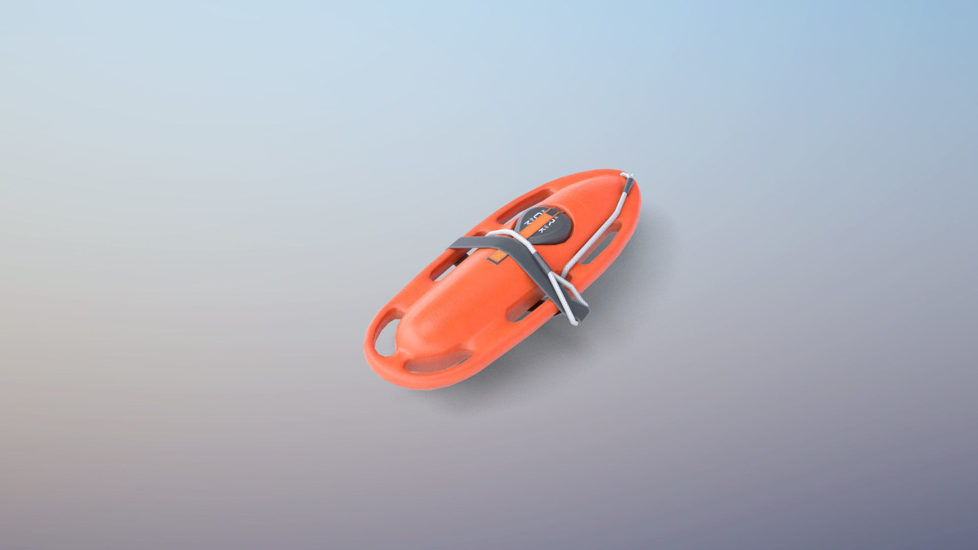 Lifeguard Rescue Buoy Low-poly 3D model_4