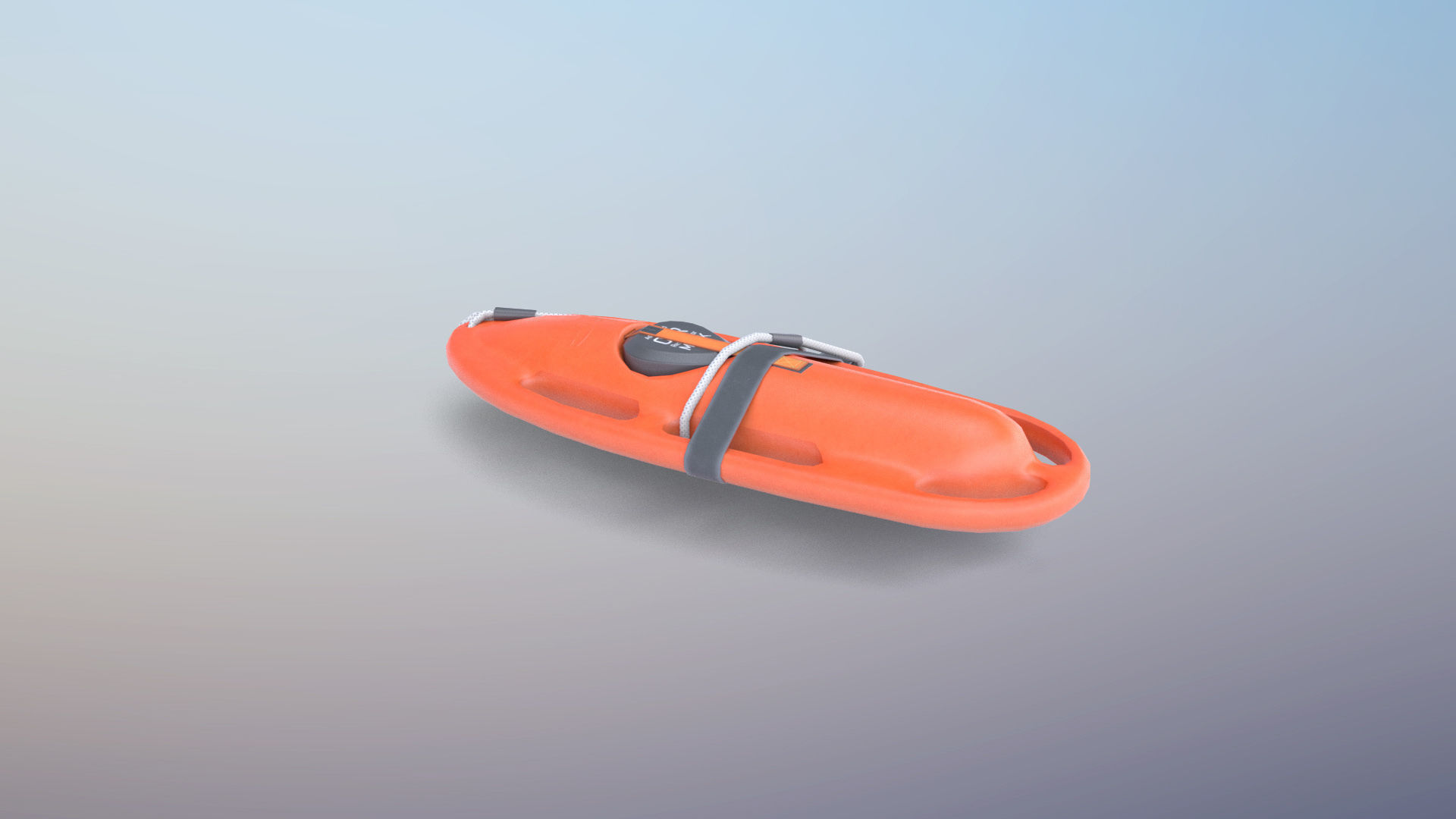 Lifeguard Rescue Buoy Low-poly 3D model_5