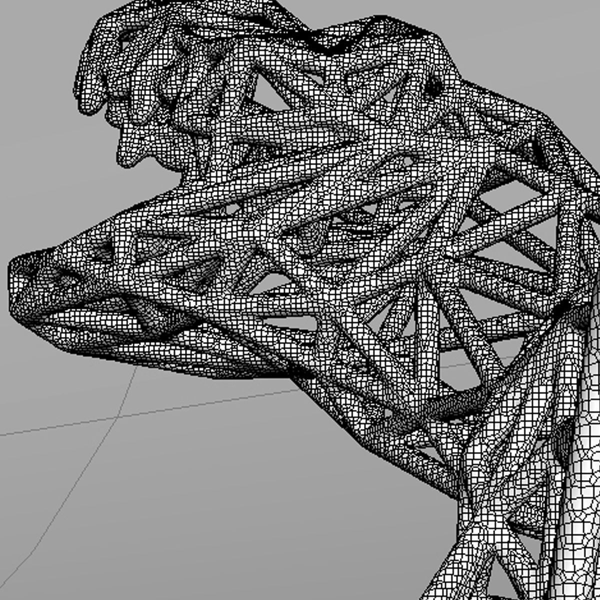 3D PRINTED MODEL T-REX-5-PATTERN-DESIGN 3D print model_9