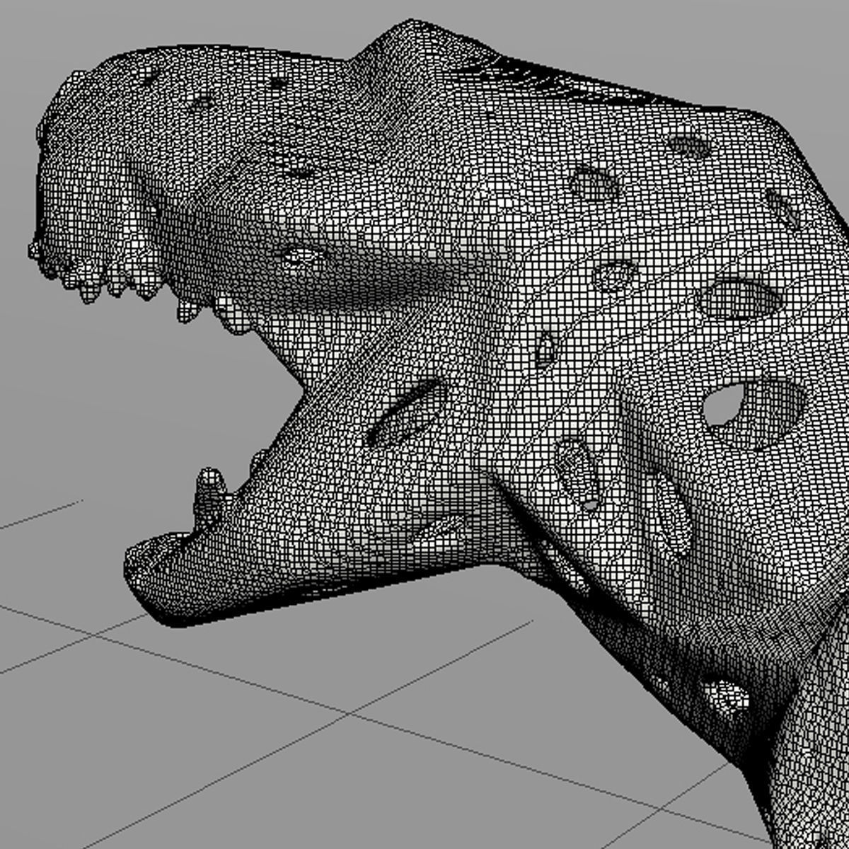3D PRINTED MODEL T-REX-5-PATTERN-DESIGN 3D print model_45