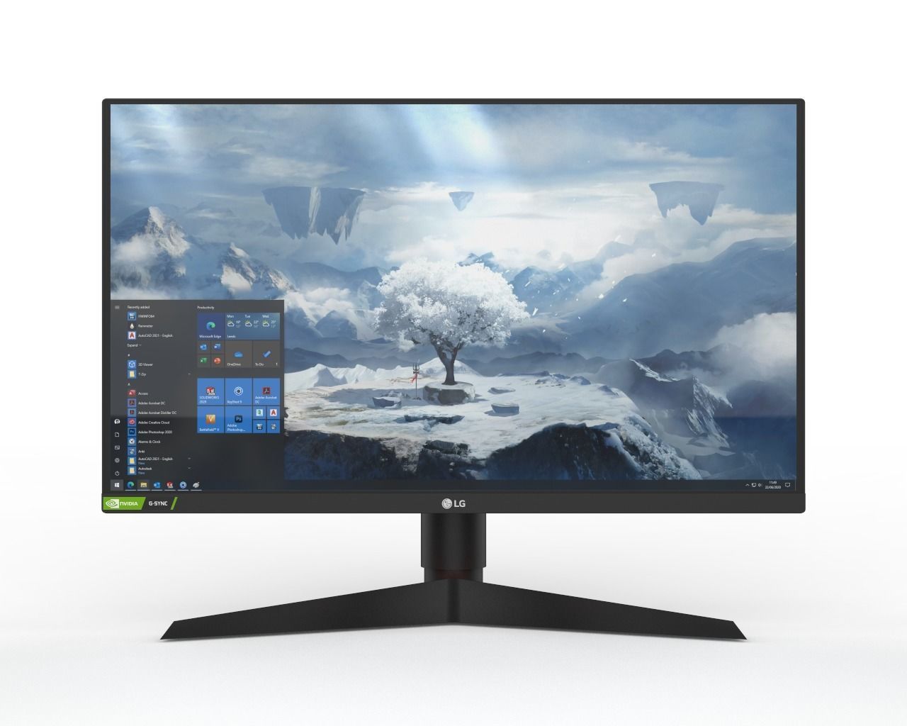 LG 27GL850 144Hz 1440p Gaming Monitor 3D model_2