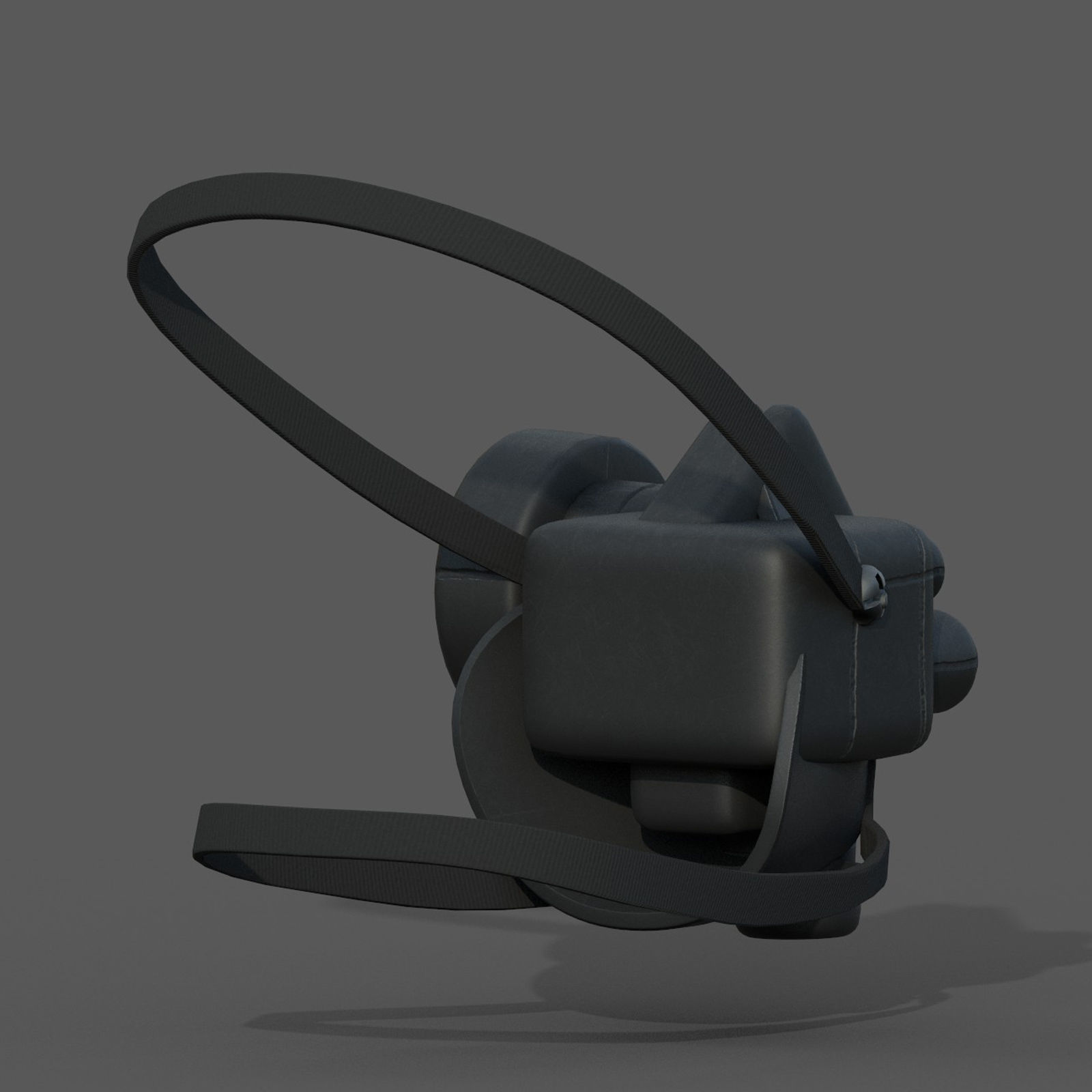 Gas mask respirator scifi futuristic 3d model Low-poly 3D model_5