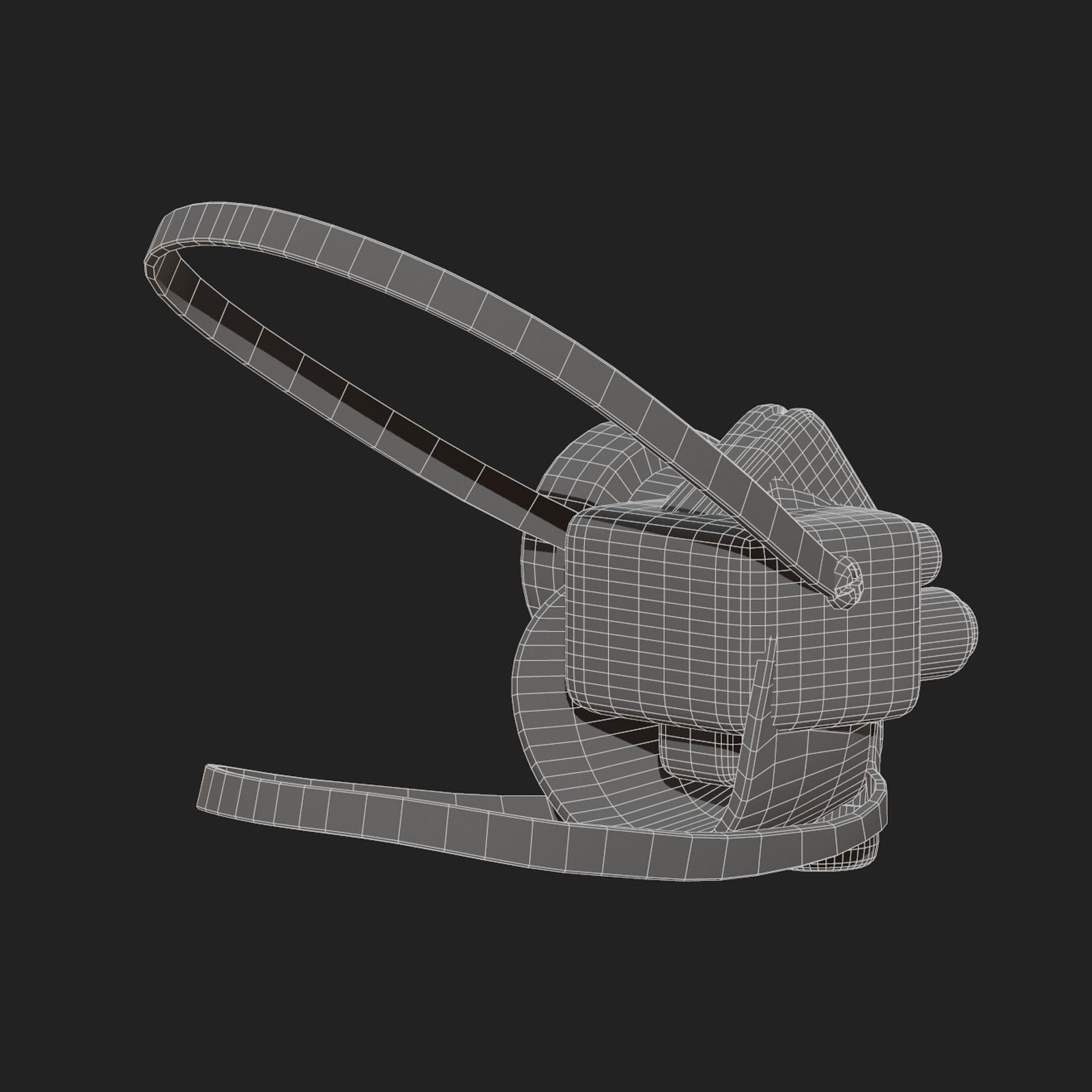 Gas mask respirator scifi futuristic 3d model Low-poly 3D model_12