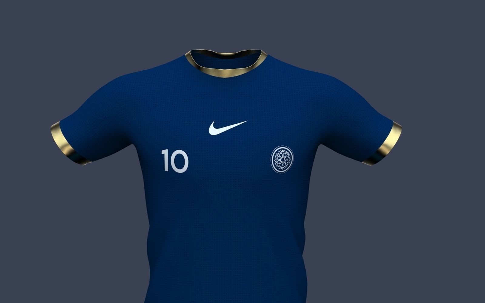 Male Jersey Template - football T shirt and shorts -with manikin 3D model_17