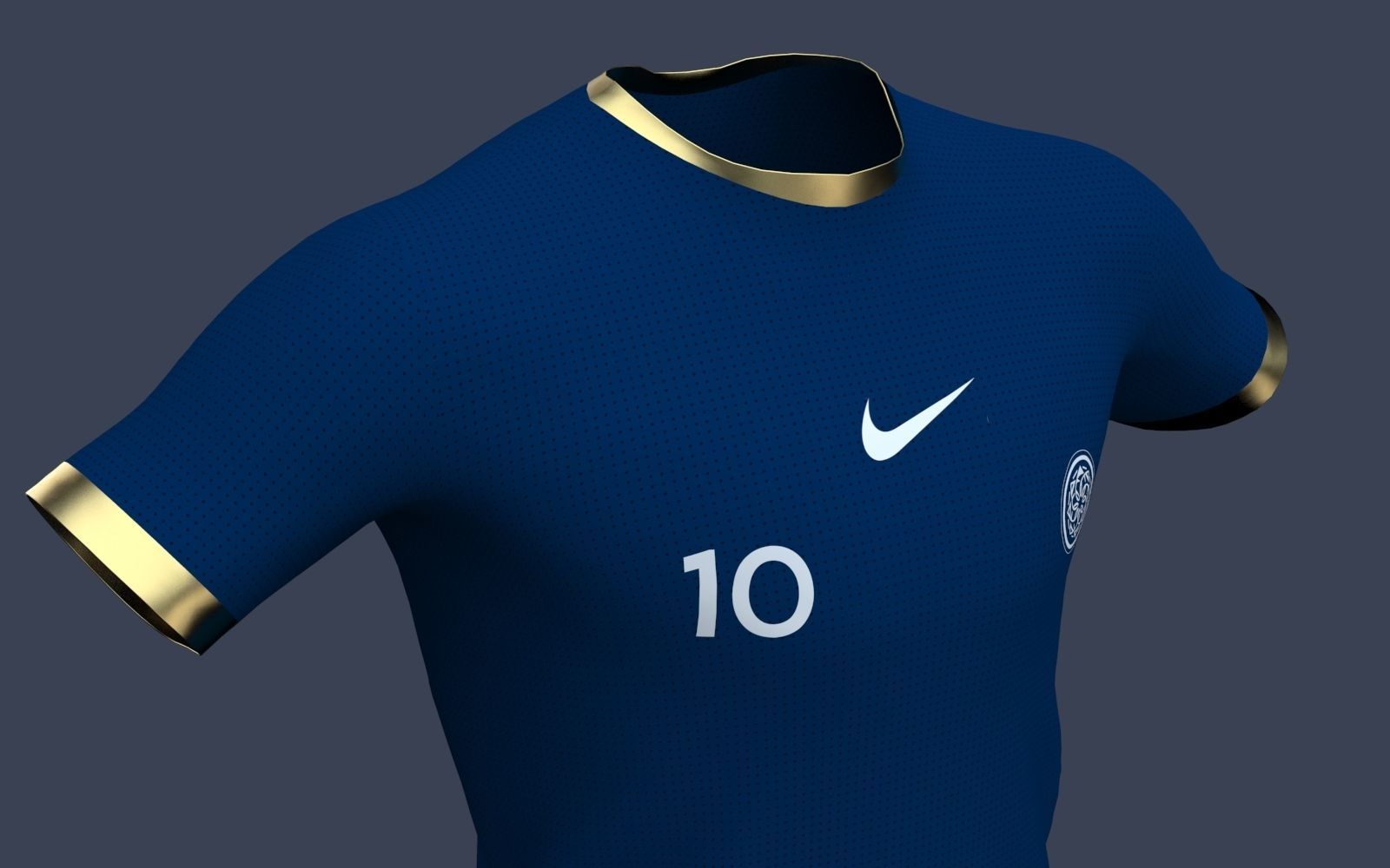 Male Jersey Template - football T shirt and shorts -with manikin 3D model_18