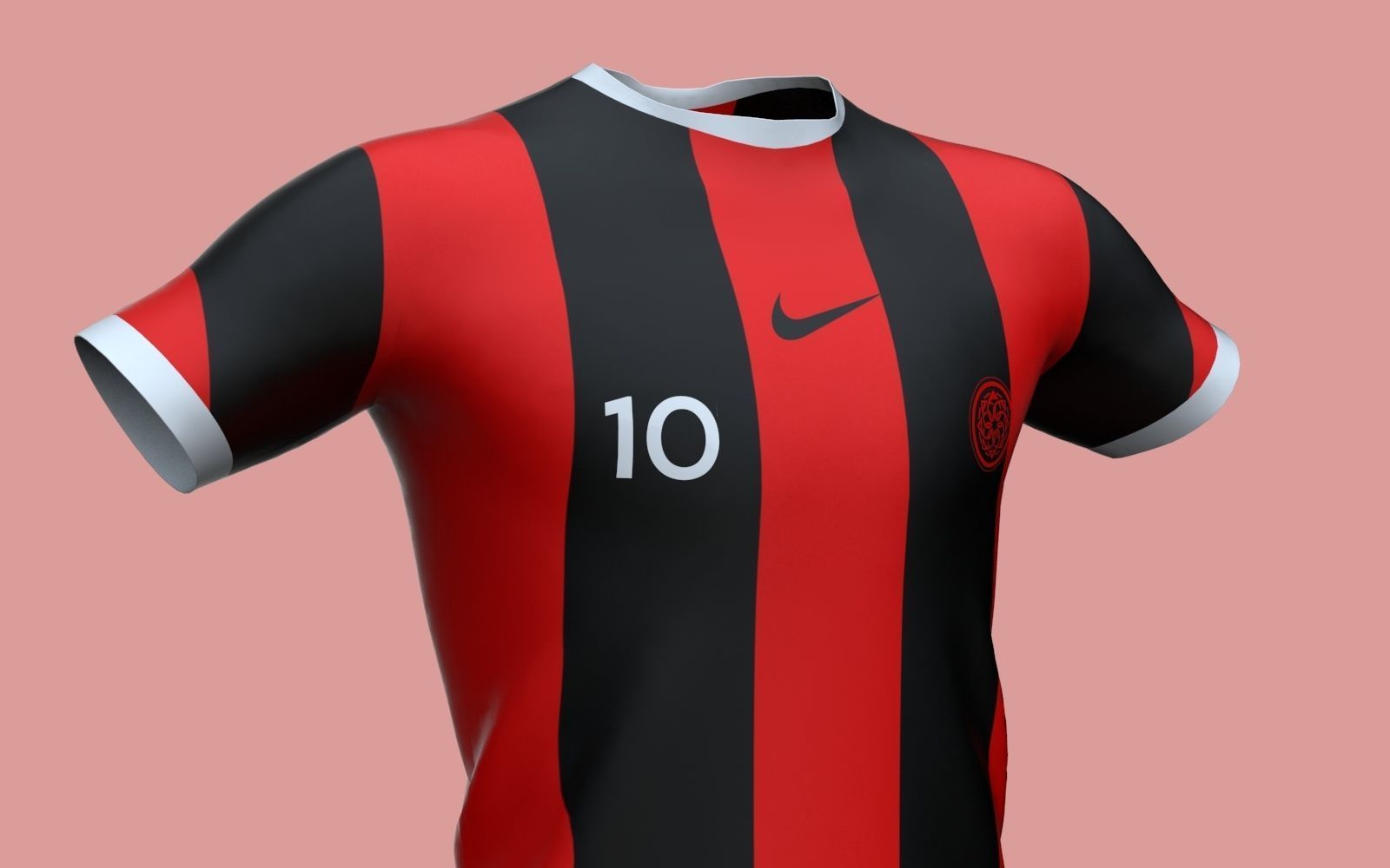 Male Jersey Template - football T shirt and shorts -with manikin 3D model_30