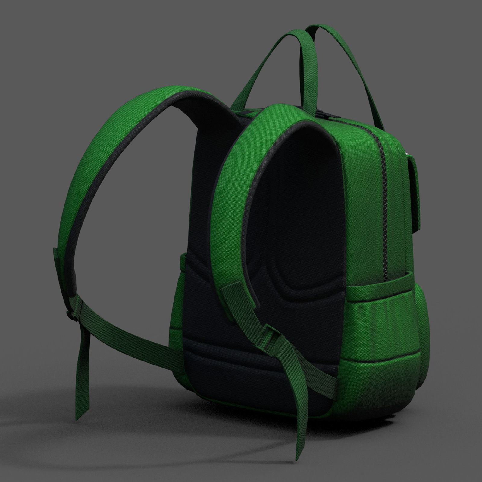 Backpack Camping Generic bag baggage  Low-poly 3D model_4