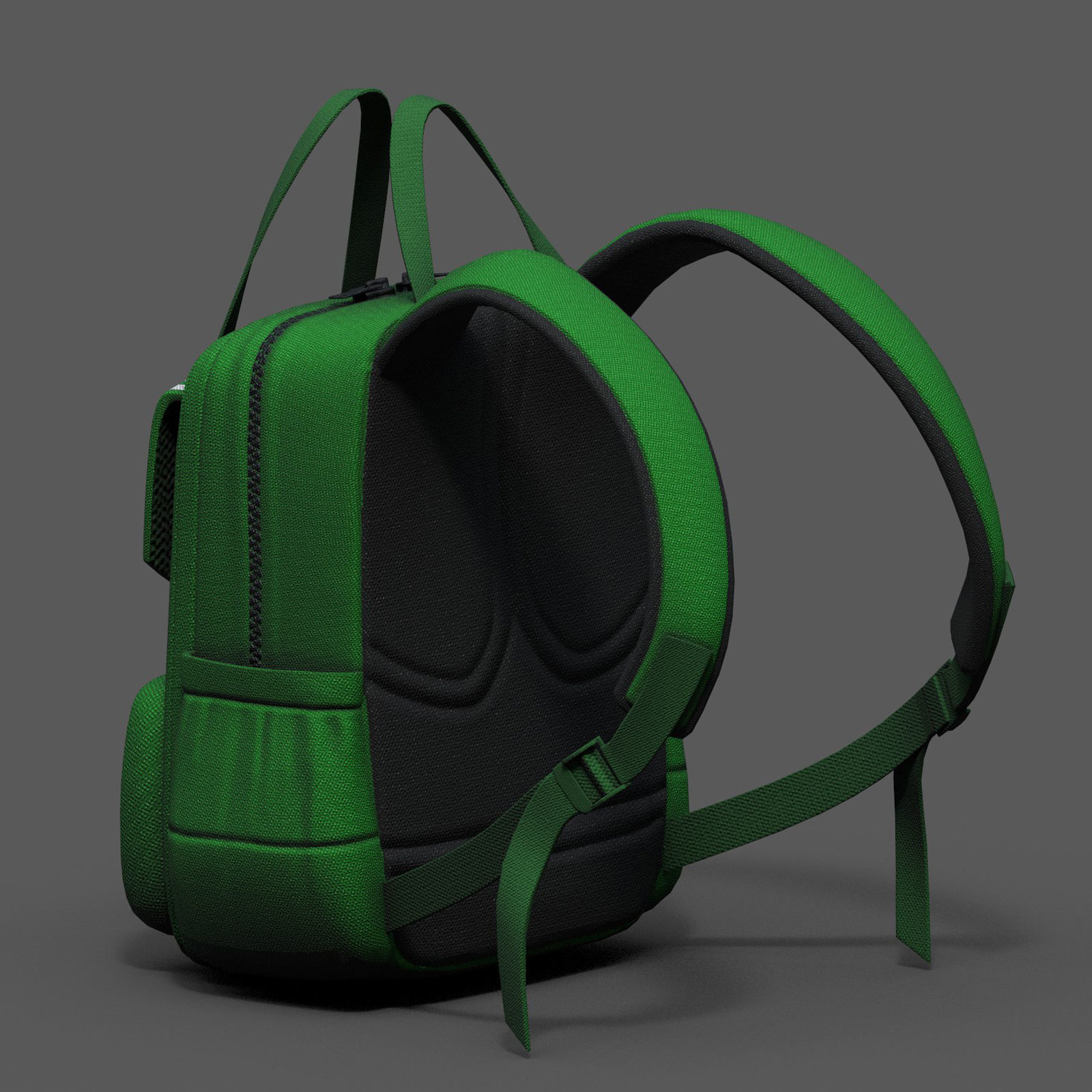 Backpack Camping Generic bag baggage  Low-poly 3D model_6
