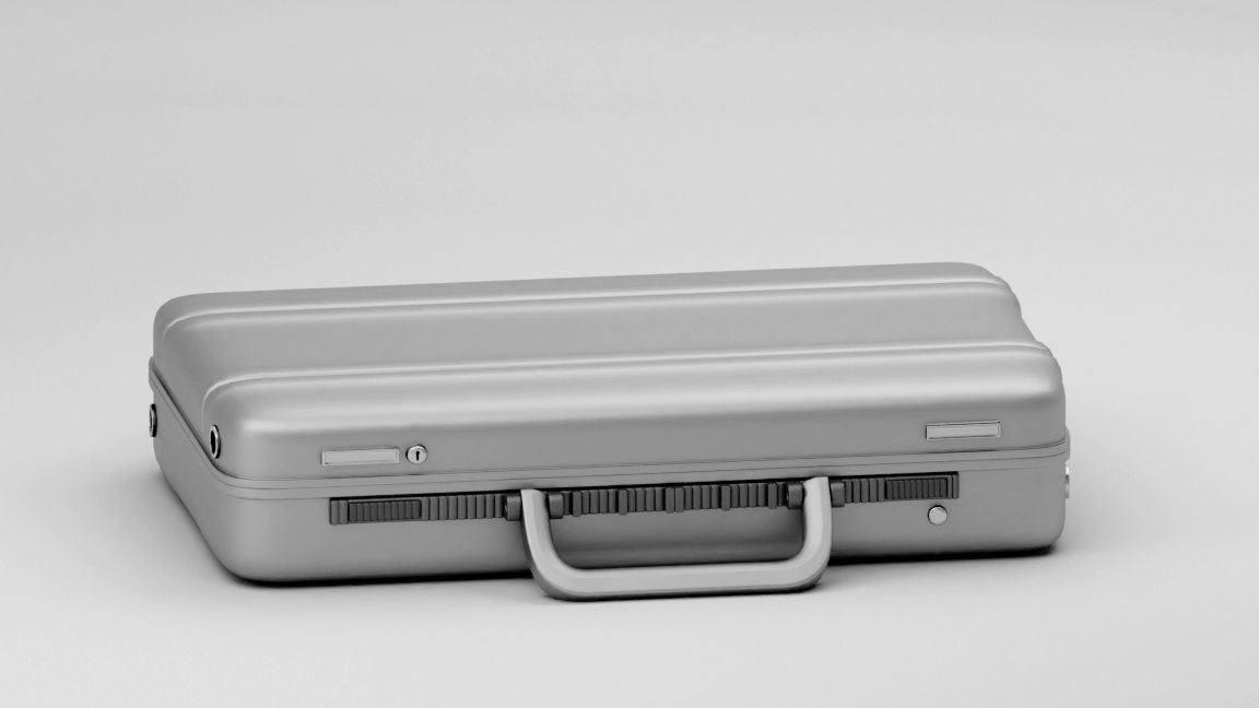 Metal Brief Case Low-poly 3D model_6