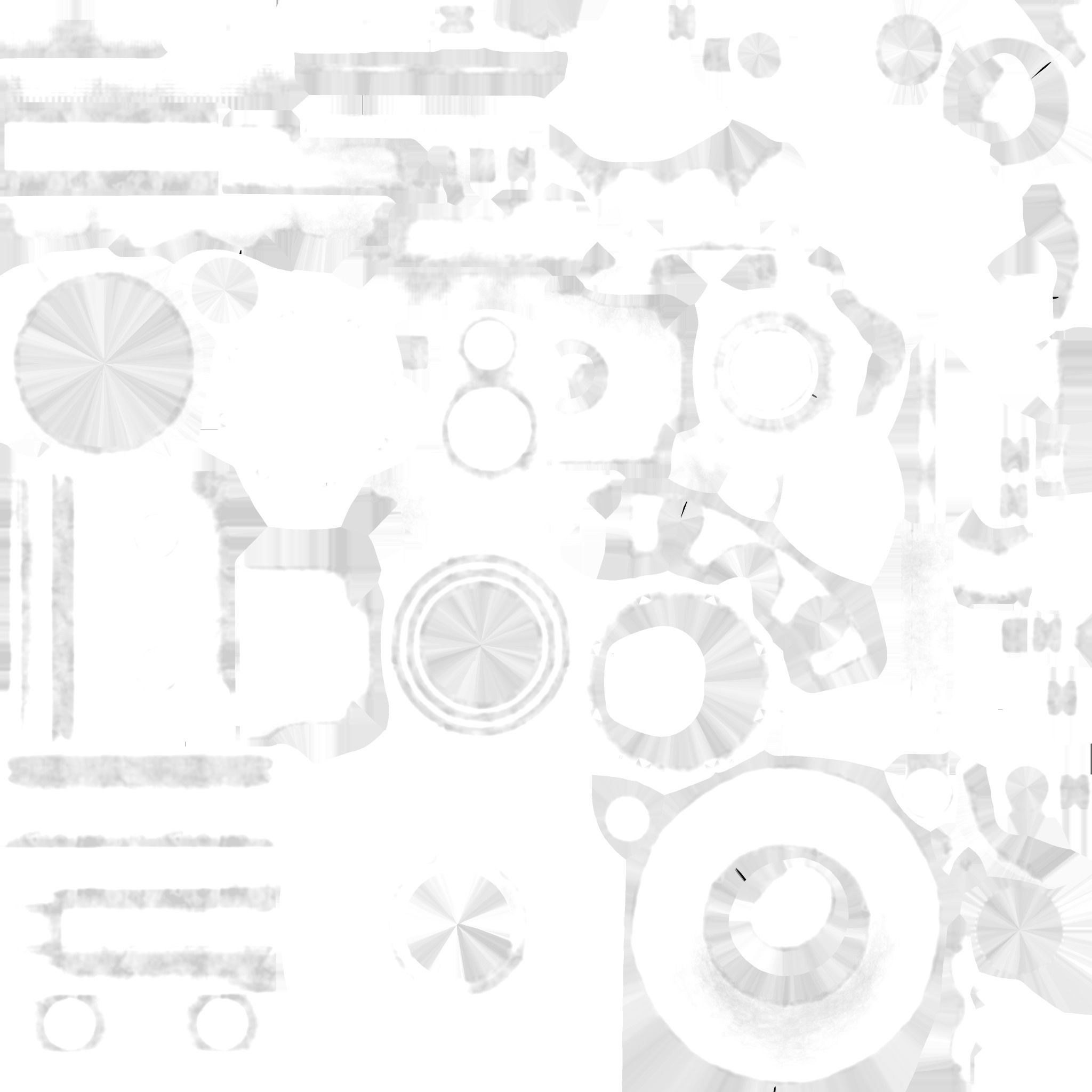 2x gun scope  Low-poly 3D model_8