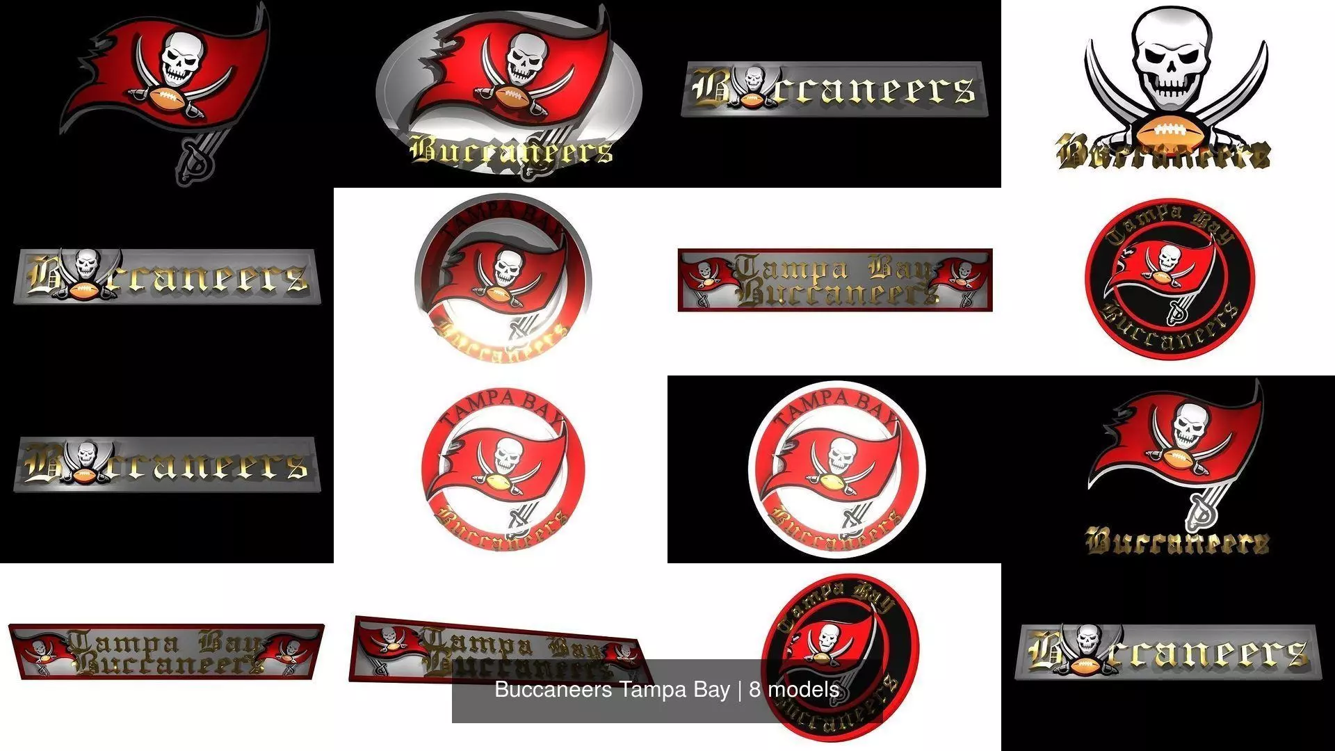 Buccaneers Tampa Bay 3D Model Collection_1