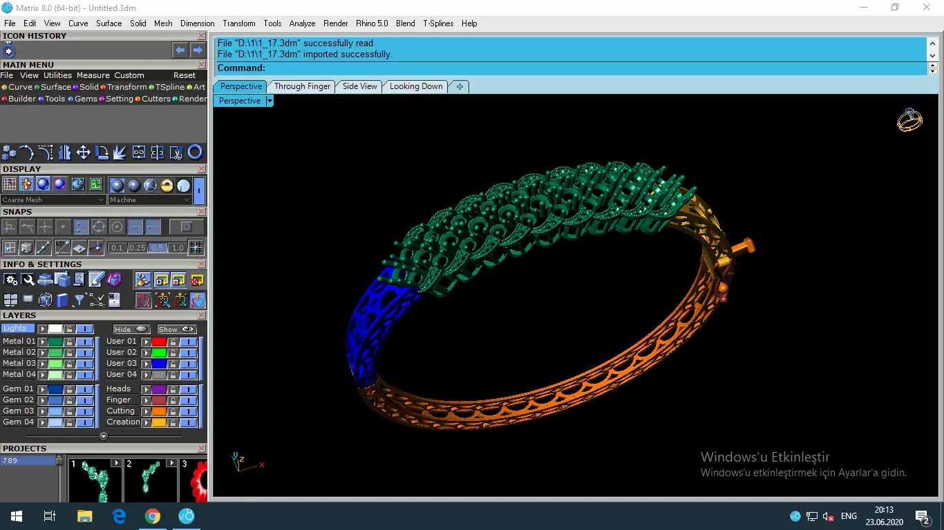 jewellery bracelets 3D print model_0