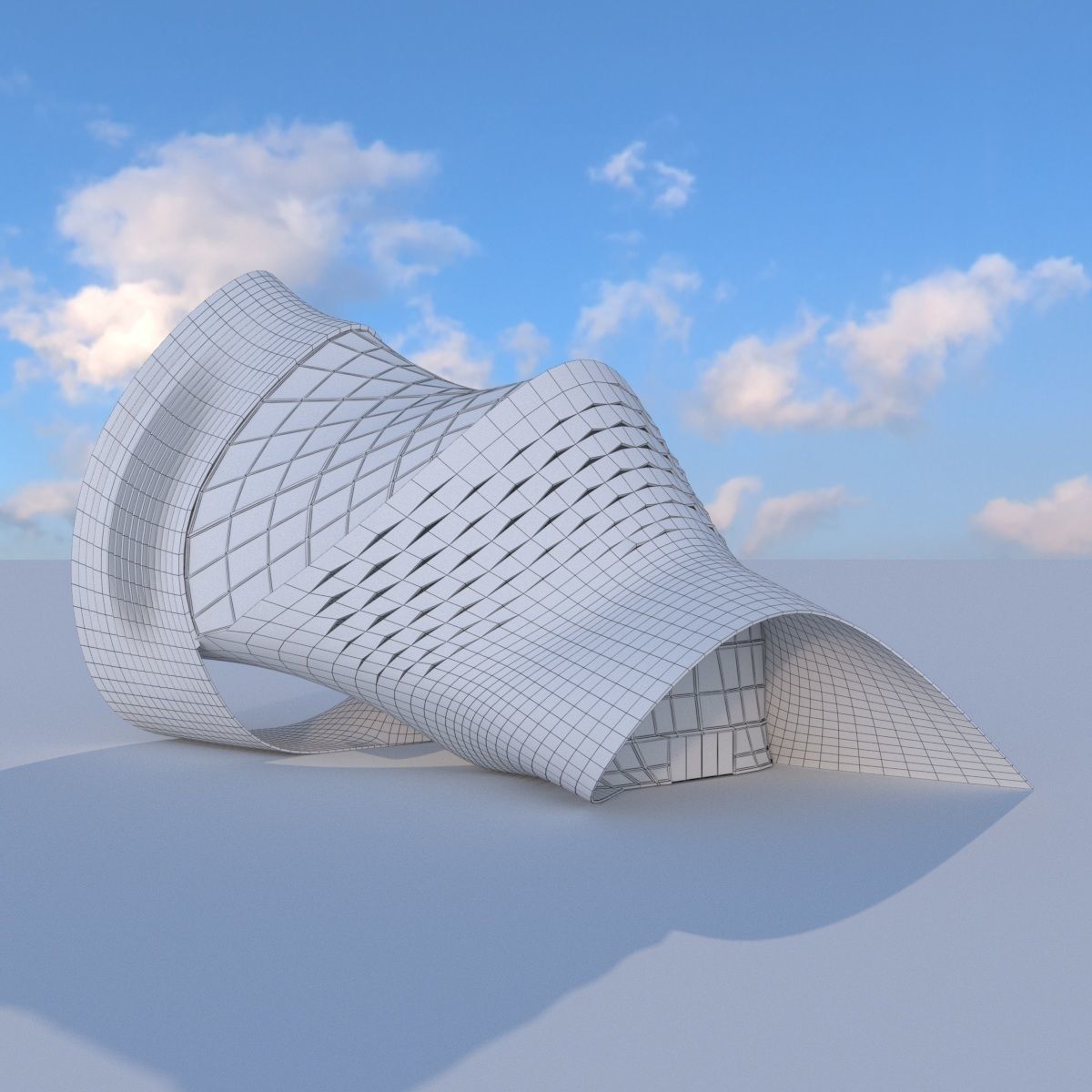 Futuristic building collection 4x 2 _24