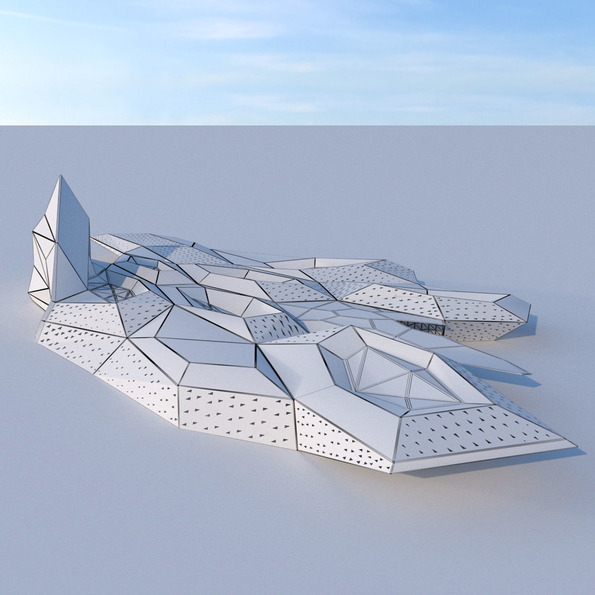 Futuristic building collection 4x 2 _17
