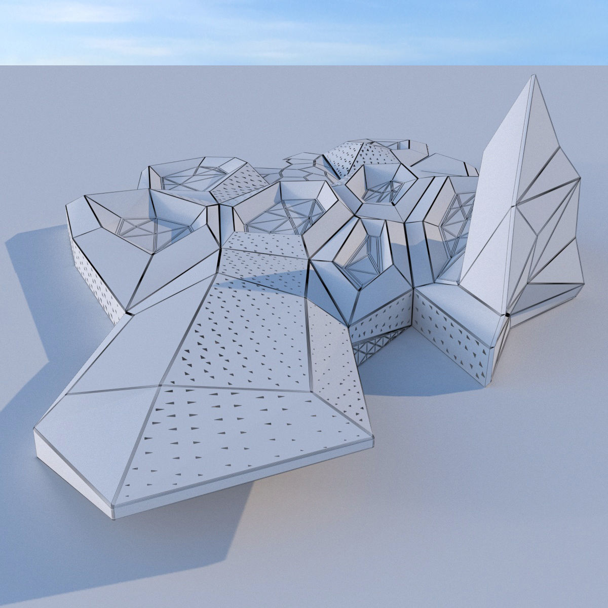 Futuristic building collection 4x 2 _18