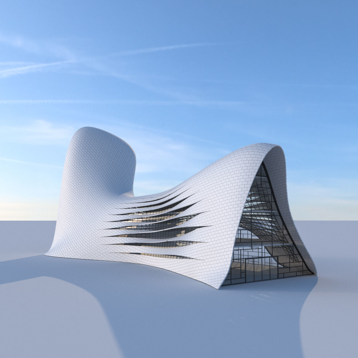 Futuristic building collection 4x 2 _6