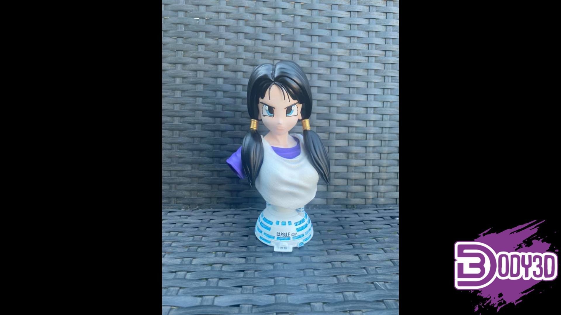 Videl Bust 1-6 Scale - Dragon Ball 3D print model_4