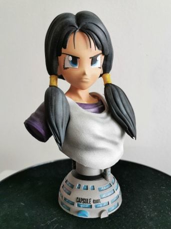 Videl Bust 1-6 Scale - Dragon Ball 3D print model_5