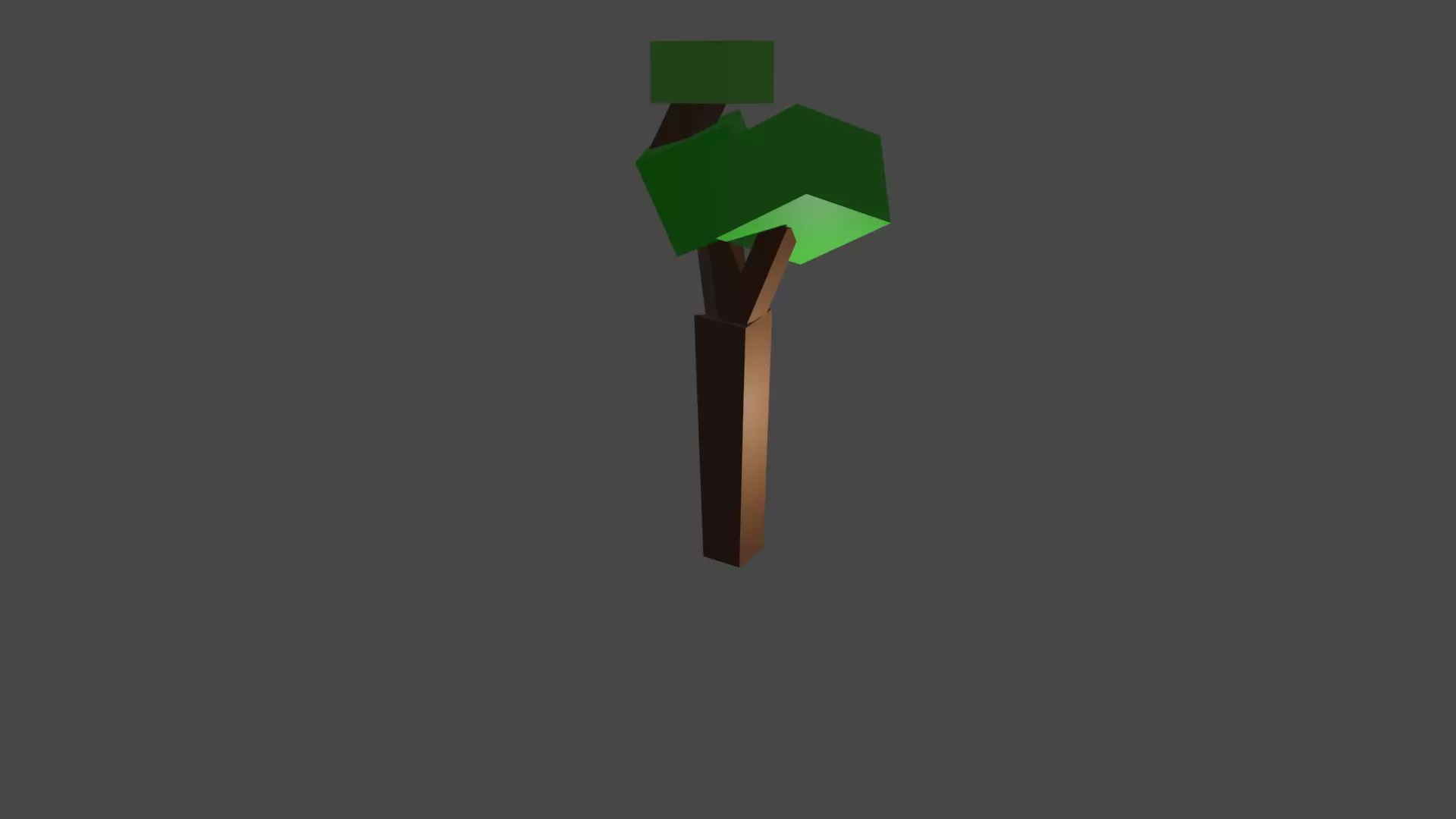 Low Poly Tree in minecraft Free low-poly 3D model_0