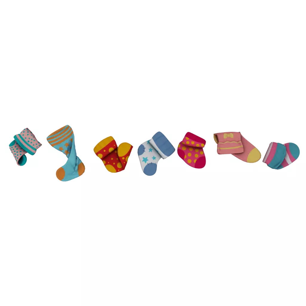 Socks 3D model_0