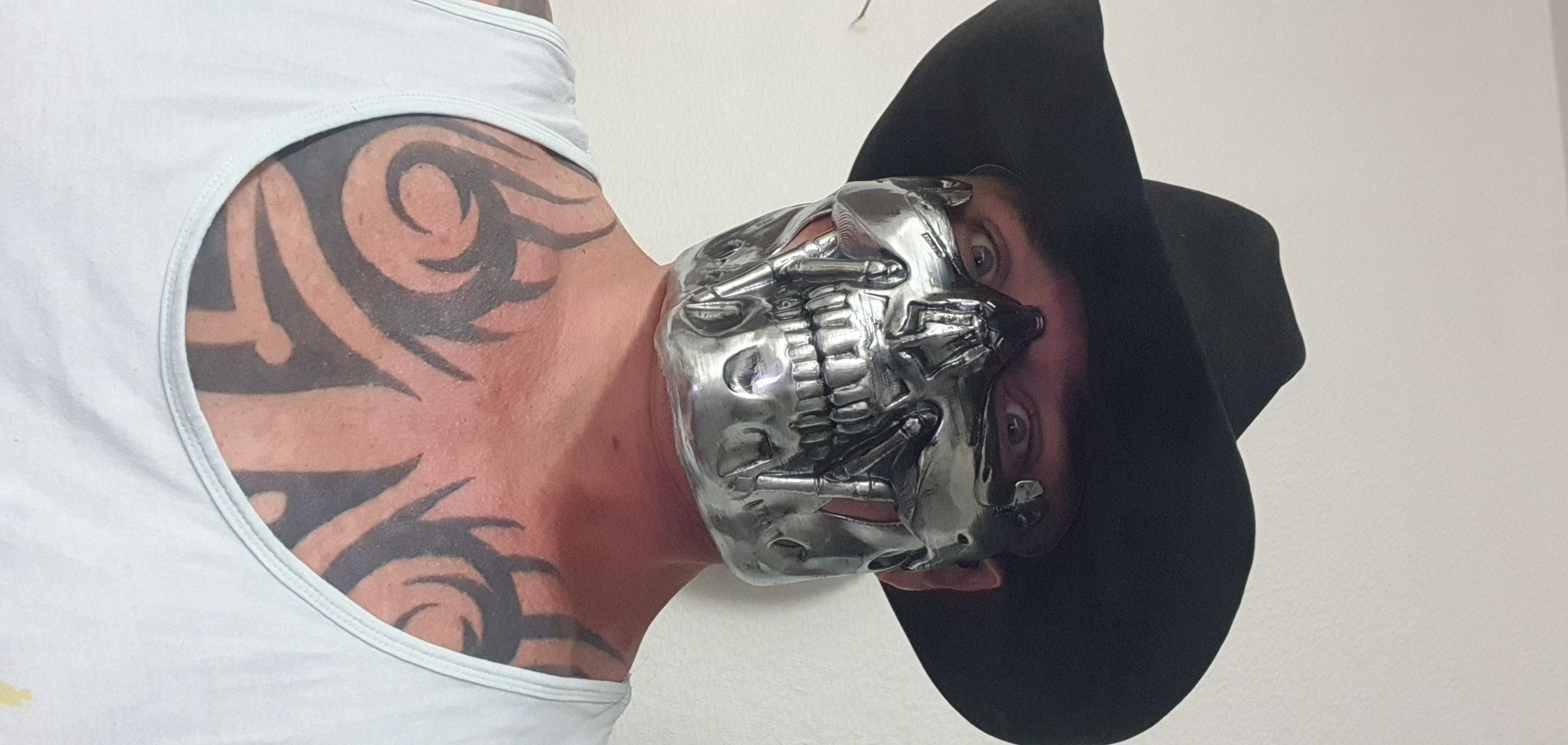 terminator t800 inspired facemask 3D print model_6