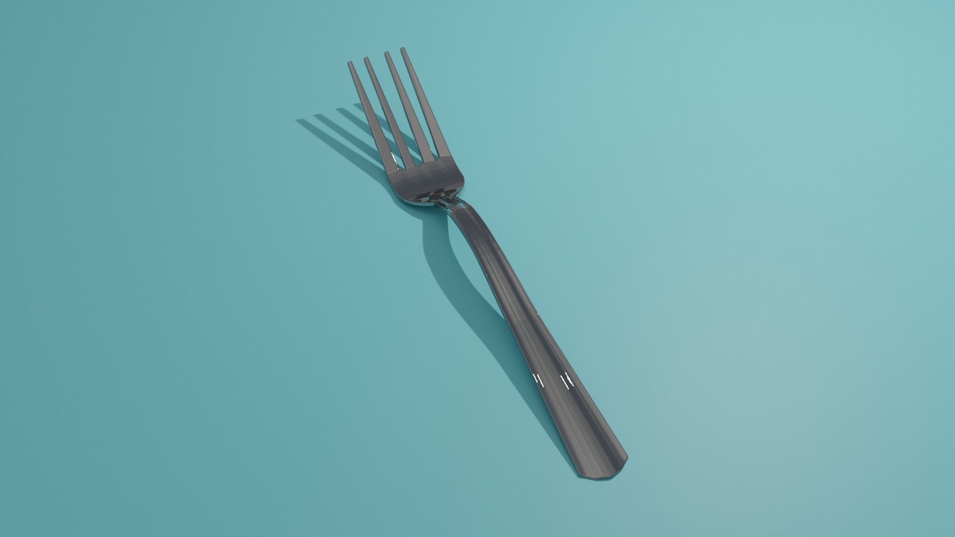 Metal Fork free 3D model CGTrader