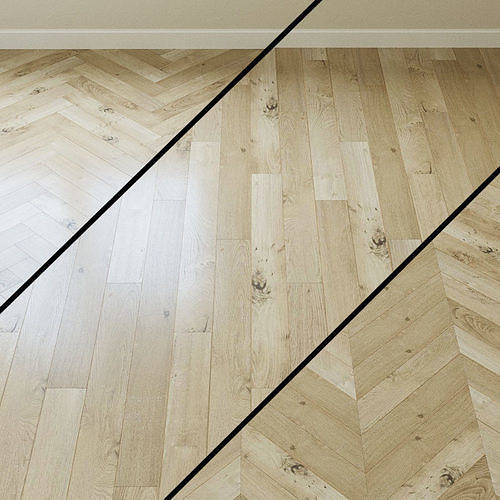 Laminate Kronopol Platinium Slim D4911 Zefir Oak Marshmallow Oak 3D model