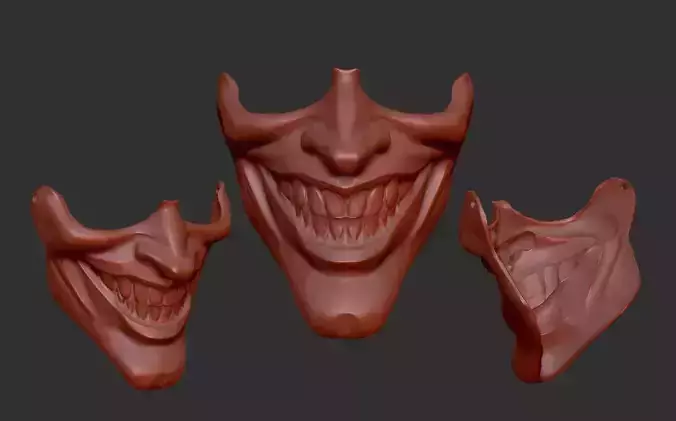 joker facemask face mask 3D print model